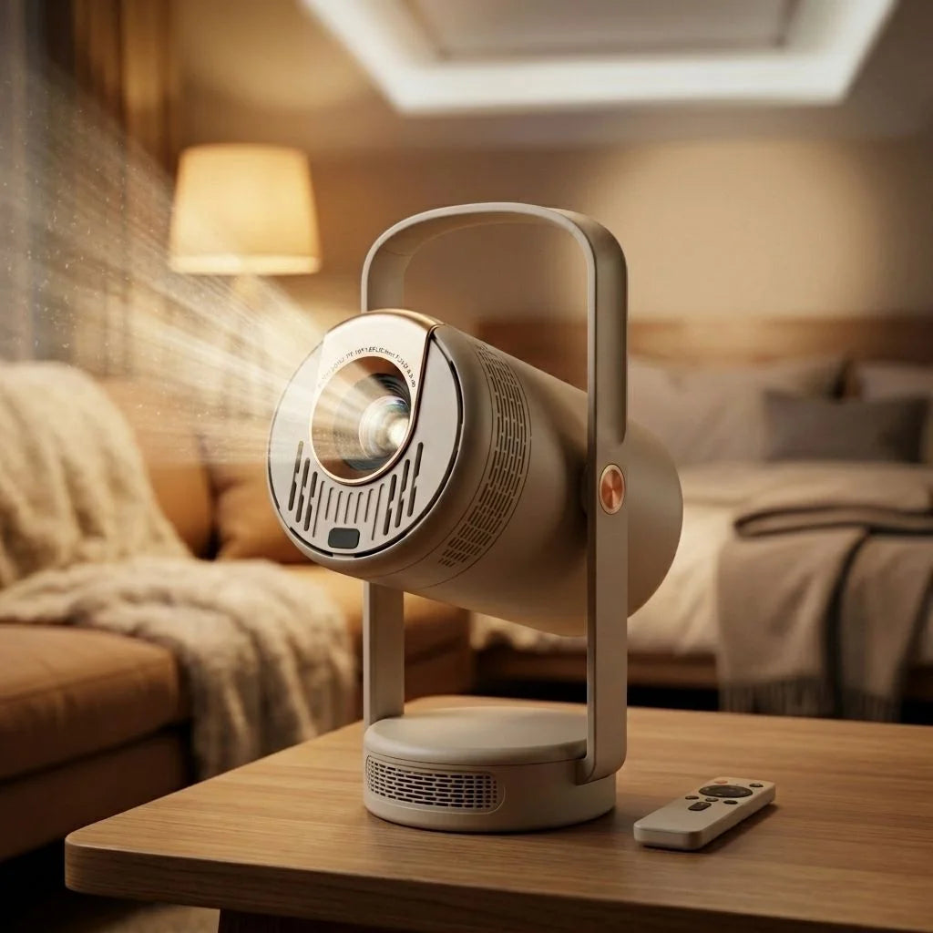 HEYU JY210 Full HD 720P 4K Projector BT Speaker Auto Keystone Android 14 5G WiFi 6 H723 Chip 1GB 8GB Built-in Battery 3D